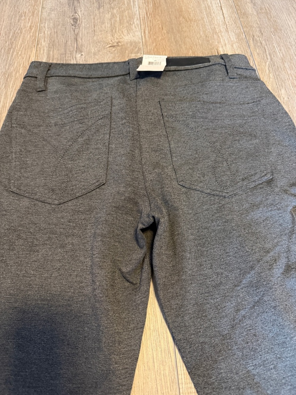 Calvin Klein Charcoal Gray Ponte Knit Pants